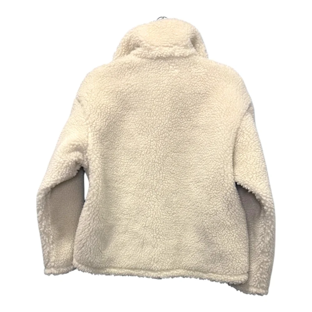 Nike Women's Sportswear Swoosh Sherpa Full-Zip‎ Jacket, OFF-WHITE, Sz XS